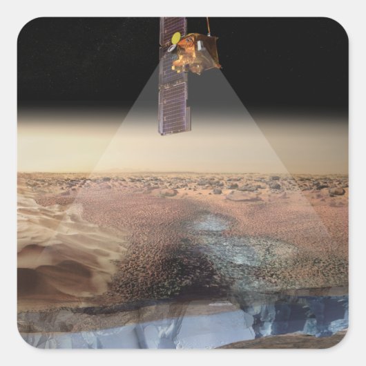 オデッセイ氷を見るアーティストの見解 スクエアシール (正面)