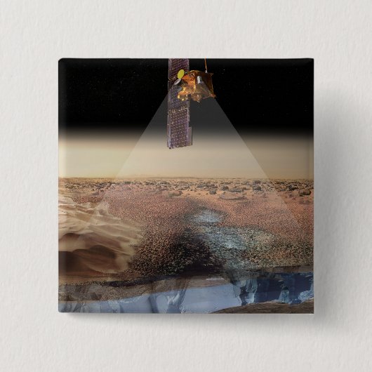 オデッセイ氷を見るアーティストの見解 缶バッジ (正面)