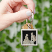 オデュッセウスおよびペネロペを描写するレリーフ、浮き彫り キーホルダー (手)