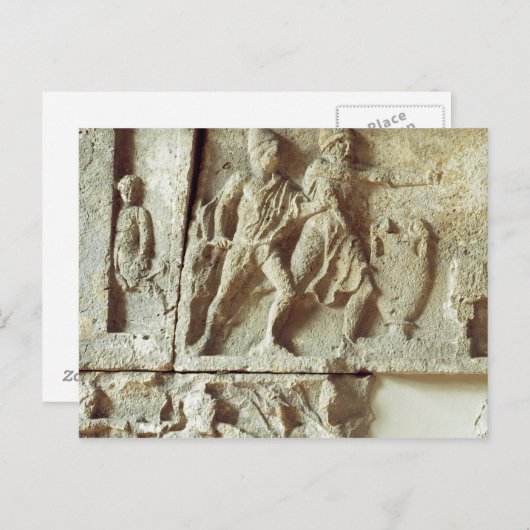 オデュッセウスが妻の求婚者たちを発見する ポストカード (正面/裏面)