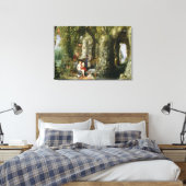 オデュッセウスとカリプソの幻想的な洞窟 キャンバスプリント (インサイチュ (寝室))