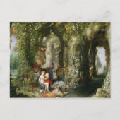 オデュッセウスとカリプソの幻想的な洞窟 ポストカード (正面)