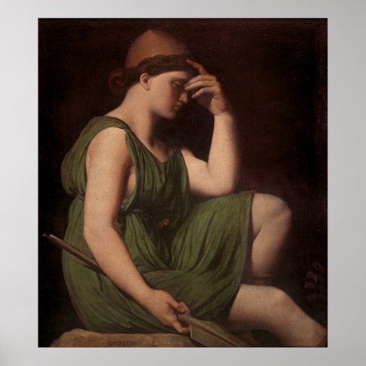 オデュッセウス、ホメロスのアポトーシス勉強 ポスター (正面)