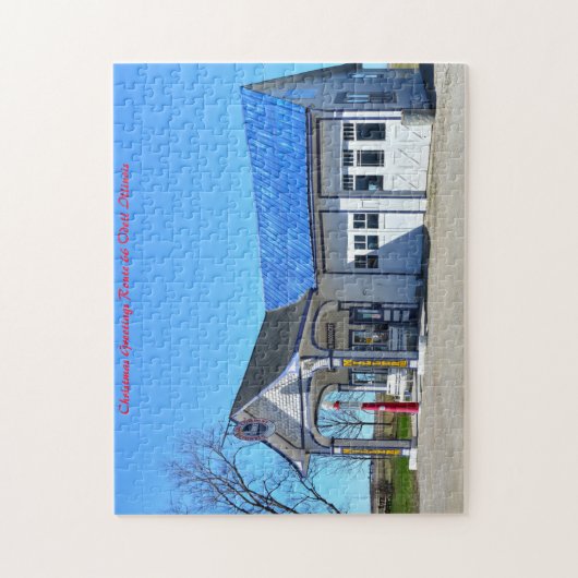 オデルイリノイルート66。クリスマスの挨拶 ジグソーパズル (縦)