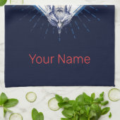 オデンセスシティデンマークレトロバイキングヴィンテージ土産 キッチンタオル (折り畳み)