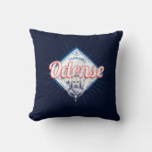 オデンセスシティデンマークレトロバイキングヴィンテージ土産 クッション (正面)