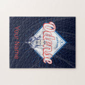 オデンセスシティデンマークレトロバイキングヴィンテージ土産 ジグソーパズル (横)