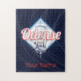 オデンセスシティデンマークレトロバイキングヴィンテージ土産 ジグソーパズル