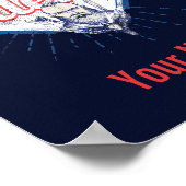 オデンセスシティデンマークレトロバイキングヴィンテージ土産 ポスター (角)