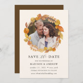 オトゥム葉 |写真の日付カードの保存 セーブザデート (正面/裏面)