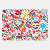 オトミカラフルプリント包装紙 ラッピングペーパーシート (正面)