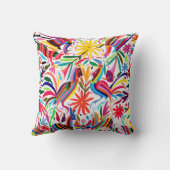 オトミカラフルプリント、フローラ/動物パターン クッション (裏面)