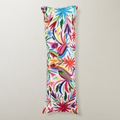 オトミカラフルプリント、フローラ/動物パターン ボディピロー (正面縦)