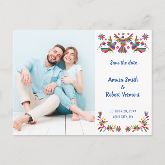 オトミカラフル・メキシコは日付を保存 ポストカード (正面)