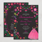 オトミメキシコ刺繍キンセニェラ招待状 招待状 (正面/裏面)