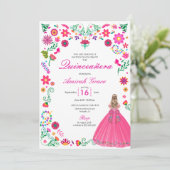 オトミメキシコ刺繍キンセニェラ招待状 招待状 (スタンド正面)