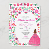 オトミメキシコ刺繍キンセニェラ招待状 招待状 (正面/裏面)