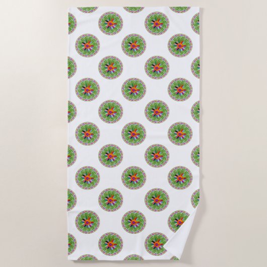 オトミモダンデザイン ビーチタオル (正面)