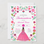 オトミ刺しゅうプリンセスキンセニェラ招待状 招待状 (正面)