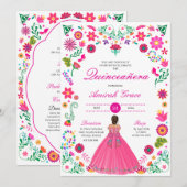 オトミ刺繍プリンセスキンセアニエラ招待状 招待状 (正面/裏面)