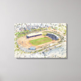 オドサル・スタジアム ブラッドフォード航空アート キャンバスプリント