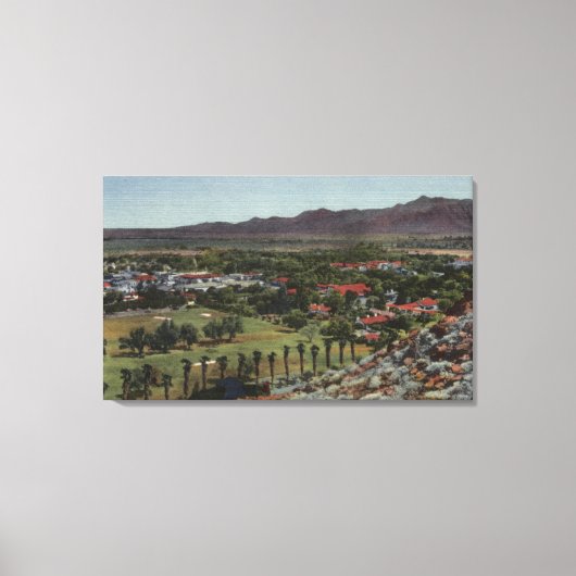 オドネルゴルフコースの空中線 キャンバスプリント (正面)