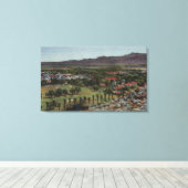 オドネルゴルフコースの空中線 キャンバスプリント (インサイチュ (ウッドフロア))