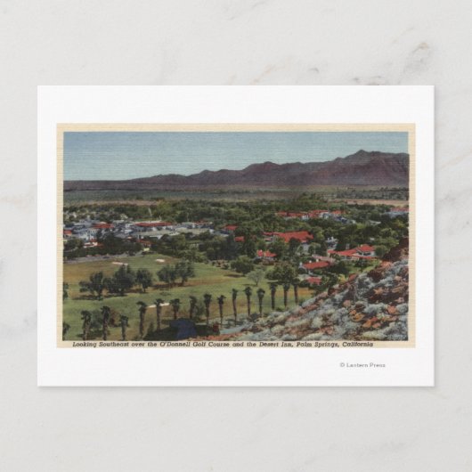オドネルゴルフコースの空中線 ポストカード (正面)