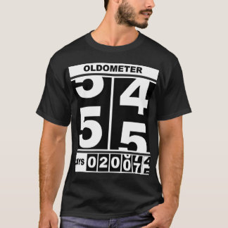 オドメーター55歳の誕生日おもしろマイルストーンオドメーターS Tシャツ