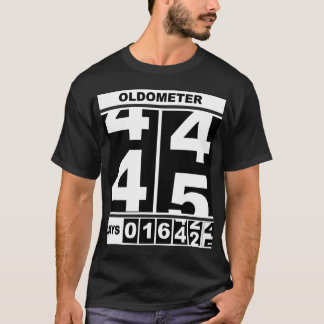 オドメーター 45歳の誕生日 楽しいマイルストーン オドメーター S Tシャツ