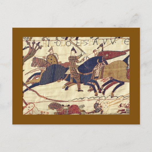 オド司教がウィリアム公の軍を糾弾して ポストカード (正面)