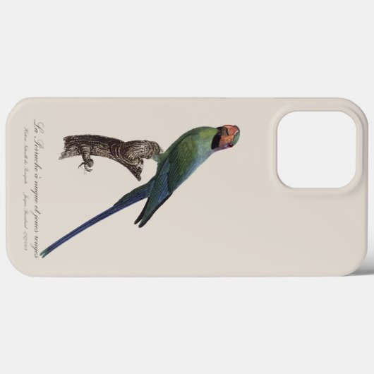 オナガインコ, Psittacula Longicauda Case-Mate iPhoneケース (裏面 (横))