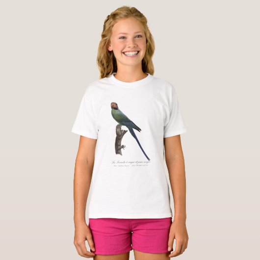 オナガインコ, Psittacula Longicauda Tシャツ (正面フル)