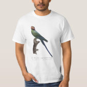 オナガインコ, Psittacula Longicauda Tシャツ (正面)