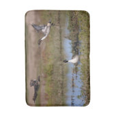 オナガガモのアヒルの飛行 バスマット (正面縦)