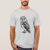 オナガフクロウ Tシャツ (正面)