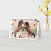 オナキーワイルドクリスマスホリデーカード カード (黄色い花)