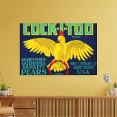 オナシのクレートラベル キャンバスプリント (インサイチュ (リビング))