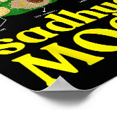 オナムエチュムサディアムードクールメンズウィメンズキッズ ポスター (角)