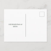 オナムカタカリ顔 インビテーションポストカード (裏面)