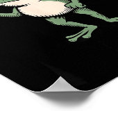 オナラをするカエル ミーム おもしろカエル F ポスター (角)
