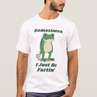 オナラをするカエル ミーム Tシャツ