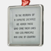 オナーアンドリザ軍隊オーナメント メタルオーナメント (左)