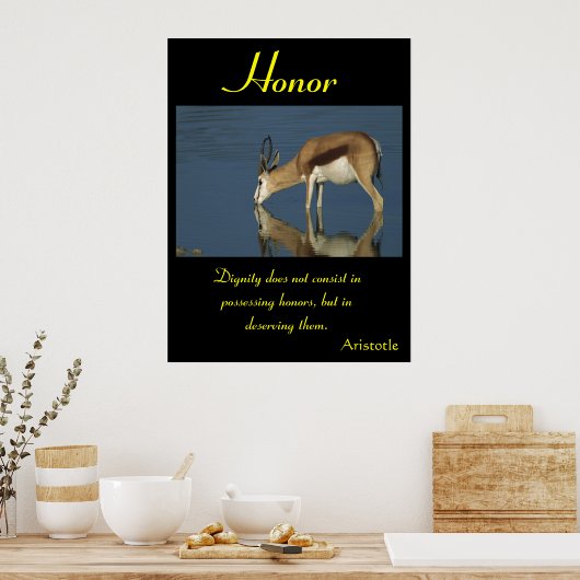 オナーシーズインズアンタムド美しい ポスター (キッチン)