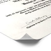 オナーズカレッジまたは大学の卒業証書レプリカ ポスター (角)
