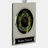 オナーズザペットメモリアルオーナメント シルバープレートバナーオーナメント (右)