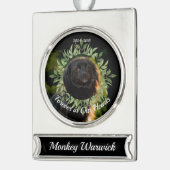 オナーズザペットメモリアルオーナメント シルバープレートバナーオーナメント (左)