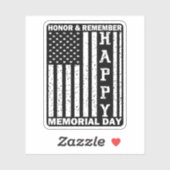 オナーリミーブハッピーメモリアルデーUsaフラグ シール (シート)