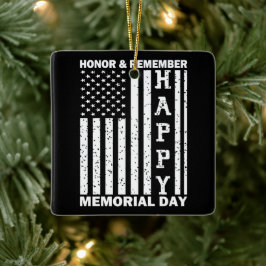 オナーリミーブハッピーメモリアルデーUsaフラグ セラミックオーナメント