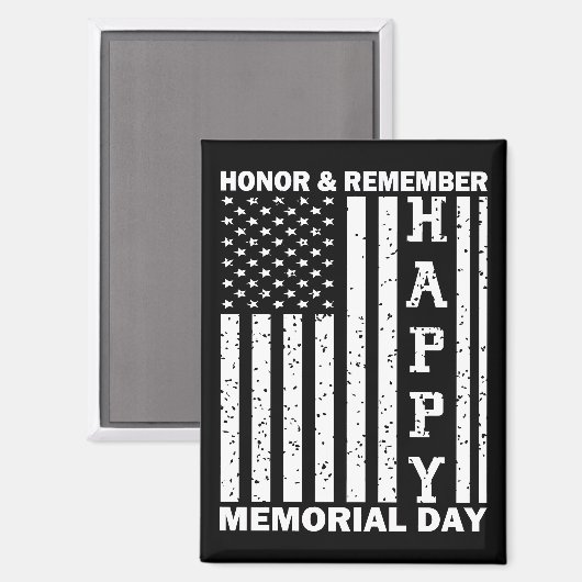 オナーリミーブハッピーメモリアルデーUsaフラグ マグネット (正面/裏面)